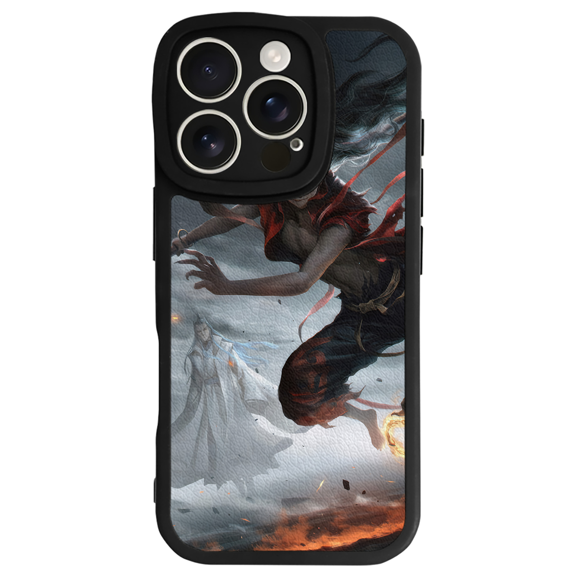 （画像用） Ne Zha 2 ナタ 魔童の大暴れ 【iPhone 16シリーズ対応】シリコンスマホケース（レザー調） 材質：シリコン